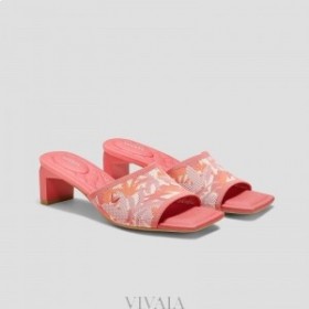  VIVAIA Square-Cap Block Heel Sandalen (Juliet Pro) Sandalen Koraal