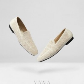  VIVAIA Square Cap Loafers Wit