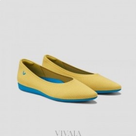 VIVAIA hardloopschoenen spitse ballerina's (Aria Walker) platte schoenen citroen