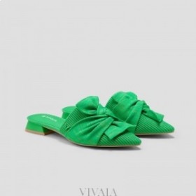  VIVAIA Puntige Sandalen met Knoop (Yaffa) Sandalen Groen
