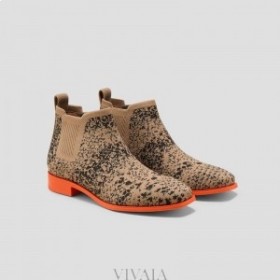  VIVAIA Square Cap Waterafstotende Enkellaarsjes (Ryan Pro) Laarzen Slangenlook
