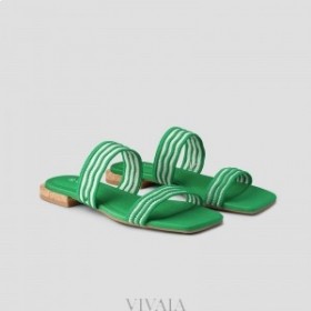  VIVAIA Square-Cap Flip-Flops Sandaal (Maya) Sandalen Groen