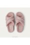  VIVAIA Furry Criss-Cross Strap Tossut (Hannah) Mules Pale Blush