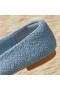  VIVAIA Squared Cap Terry Knit Flats Litteät kengät Demin - Pumpkat
