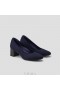 VIVAIA Almond Cap Block Heel (Tamia Block Heel) High Shoes Navy