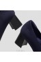 VIVAIA Almond Cap Block Heel (Tamia Block Heel) High Shoes Navy