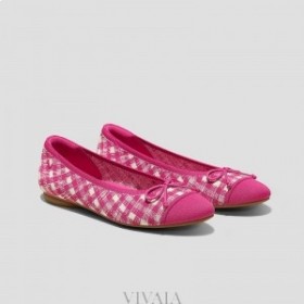 VIVAIA Almond Cap Bow Flats (Tiana) Litteät kengät Pitaya Gingham