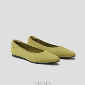 VIVAIA Terävälippis Ballet Flats (Aria 5°) Tasaiset kengät Oliivinvihreä