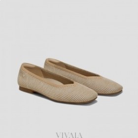  VIVAIA Square Cap V-Cut Flats (Margot 2.0 Hamp) Litteät kengät raidalliset raidat