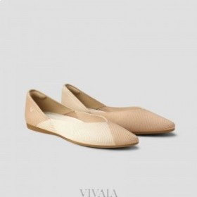  VIVAIA teräväkärkiset V-Cut Flats (Valencia 2.0) Litteät kengät Vehnä Nature