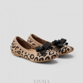  VIVAIA Pyöreävarpaat (Claire) + Bow Flat -kengät Dark Leopard