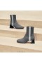  Bottes à talon déperlantes à bout carré VIVAIA (Rafaella) Bottes Gris Argent