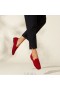  Mocassins VIVAIA à bout carré (Samantha) Rouge