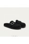  Chaussons à bout rond en laine VIVAIA (Noisette) Mules Noir