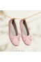  VIVAIA Chaussures plates pliables à bout rond avec nœud et nœud Rose