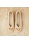  VIVAIA Ballerines carrées en tricot de vison synthétique (Margot2.0) Chaussures plates Latte - Ours