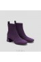 Bottes à talon perforé et bout carré VIVAIA (Melissa) Bottes Aubergine
