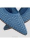  Chaussures hautes compensées à bout pointu VIVAIA (Aria Wedge Pro) en denim tissé