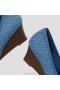  Chaussures hautes compensées à bout pointu VIVAIA (Aria Wedge Pro) en denim tissé