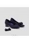  VIVAIA Petits talons carrés à talon épais avec breloque amovible (Titli Pro) Talons hauts Bleu marine