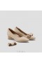  VIVAIA Petits talons carrés à talon épais avec breloque amovible (Titli Pro) Talons hauts Amande