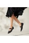  VIVAIA Ballerines Mary-Jane à bout pointu (Maria) Chaussures plates noires