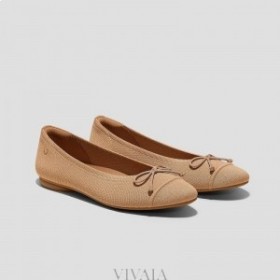  VIVAIA Almond Cap Bow Flats (Tiana) Chaussures plates Noix de muscade