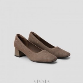 Chaussures à talons épais et bout carré VIVAIA (Melody) Chaussures hautes Expresso