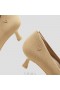  VIVAIA Spitz zulaufende Kitten Heels (Scarlett) Hohe Schuhe Nude Pfirsich