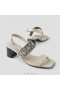 VIVAIA Square-Cap Block Heel Sandalen (Luna) Sandalen Weiß