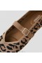  VIVAIA Square Cap Mary-Jane (Margot Mary-Jane) Flache Schuhe Dunkelleopard