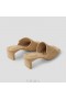  VIVAIA Sandalen mit Blockabsatz und quadratischer Zehenpartie (Jade Pro) Sandalen Nude Peach