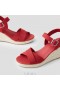  VIVAIA Sandalen mit runder Zehenpartie und Keilabsatz (Sally) Sandalen Rot