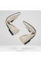  VIVAIA Zipfelmütze Gemusterte Flats Flache Schuhe Weiß
