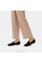  VIVAIA Flauschige Loafer mit quadratischer Kappe Schwarz