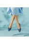  VIVAIA Zipfelmütze Ballerinas Flache Schuhe Blau