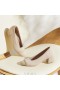  VIVAIA Runde Zehenpartie Blockabsatz (Julie Pro) Hohe Schuhe Golden Almond