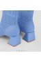 VIVAIA Square-Cap Perforated Heel Boots (Melissa) Stiefel Hellblau