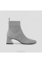 VIVAIA Square-Cap Perforated Heel Boots (Melissa) Stiefel Hellgrau