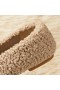  VIVAIA Square Cap Flats aus recyceltem Kunstfell, Latte