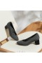 VIVAIA Mandelkappe Blockabsatz (Tamia Blockabsatz) Hohe Schuhe Grau