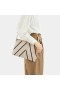  VIVAIA Lucy Crossbody Bag - Elfenbeinfarbenes Chevron-Muster Schultertasche Elfenbeinfarbenes Chevron