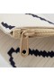  VIVAIA Lucy Crossbody Bag - Elfenbeinfarbenes Chevron-Muster Schultertasche Elfenbeinfarbenes Chevron
