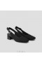 VIVAIA Sandalen mit Blockabsatz und quadratischer Zehenpartie (Melody Slingback) Schwarz