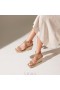  VIVAIA Slingback-Keilsandalen mit quadratischer Spitze (Lyla) Sandalen Muskat