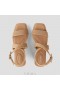  VIVAIA Slingback-Keilsandalen mit quadratischer Spitze (Lyla) Sandalen Muskat