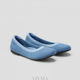  VIVAIA Flats mit runder Spitze (Claire) Flache Schuhe Blau