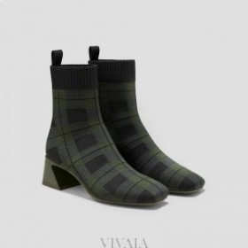  VIVAIA Square-Cap Wasserabweisende Absatzstiefel (Regina Pro) Stiefel Grün