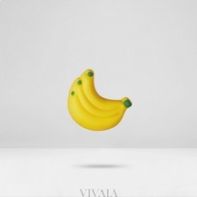  VIVAIA Abnehmbares TPR - Bananen-DIY-Anhänger Gelb