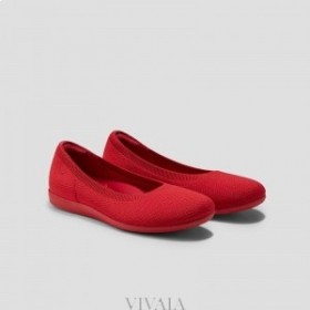 VIVAIA Flats mit runder Spitze (Claire Walker) Flache Schuhe Rot